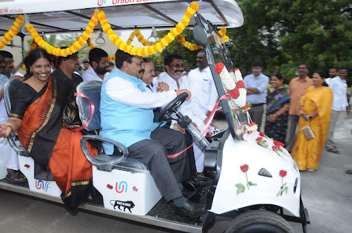 Donation of electric shuttle/golf carts to Sri Krishnadevaraya University (SKU), Anantapur