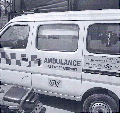 Donation of an ambulance to Gauri Gopal Vridha Ashram, Vrindavan