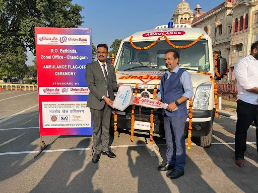 Donation of an ambulance to Netaji Subhash National Institute of Sports, Patiala